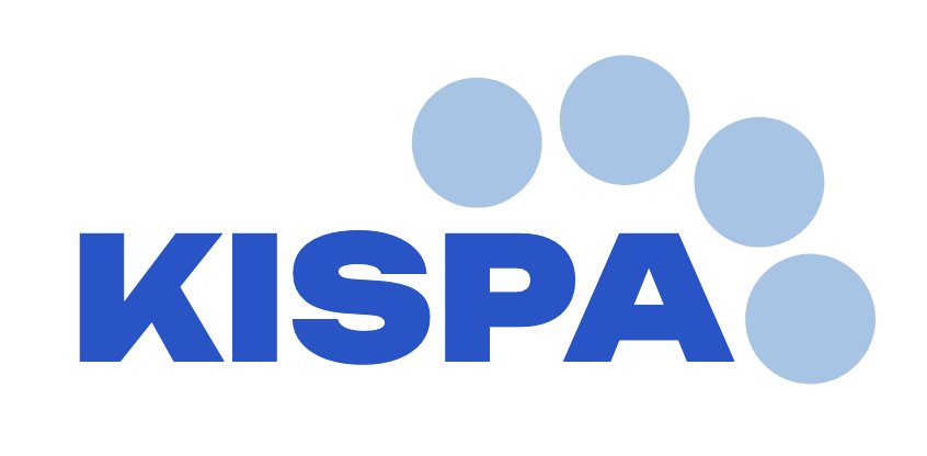blue logo saying kispa