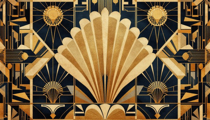 seashell art deco