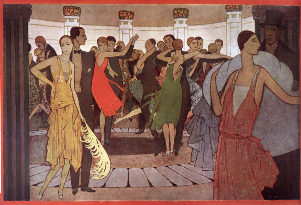 art deco dancing